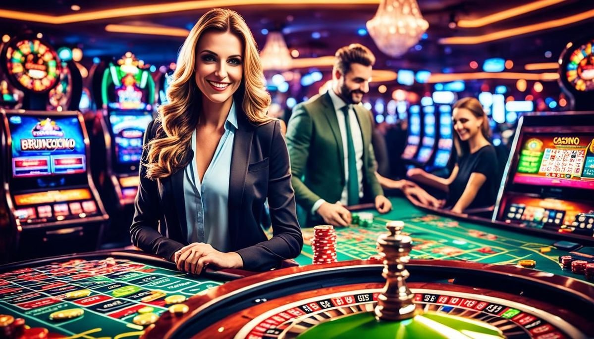 Antarmuka aplikasi posototo menampilkan meja live dealer blackjack dan roulette